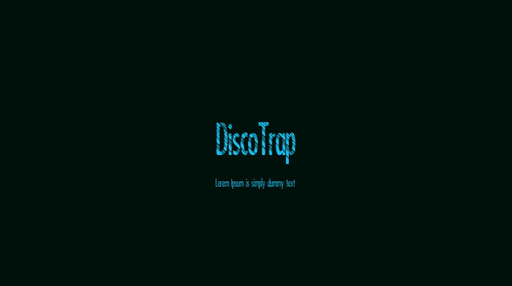 DiscoTrap Font