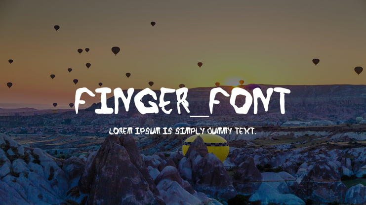 Finger_font Font