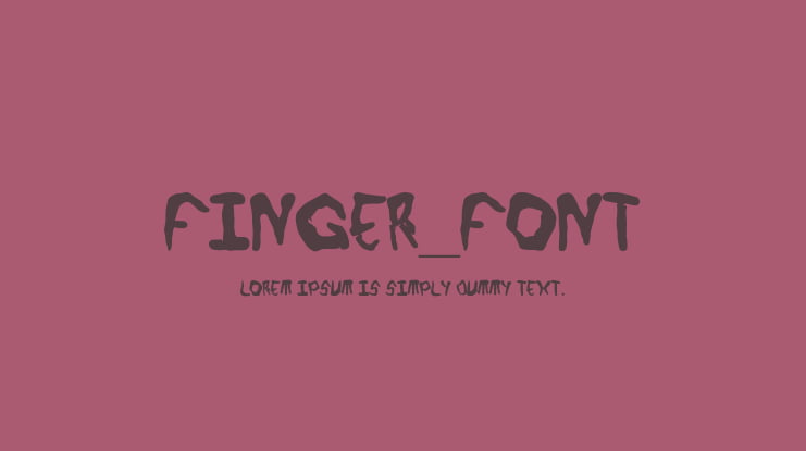 Finger_font Font