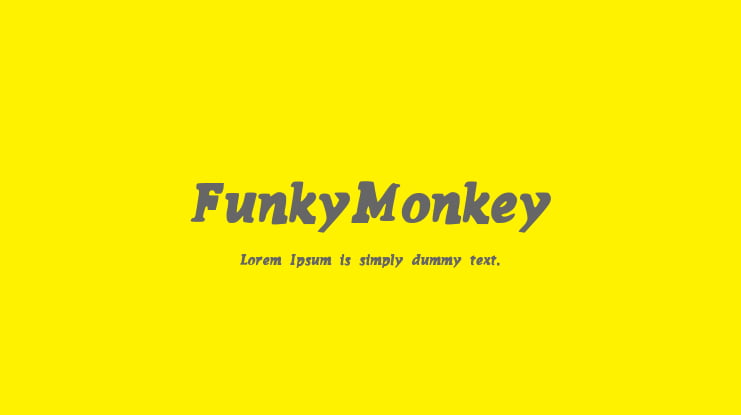 FunkyMonkey Font