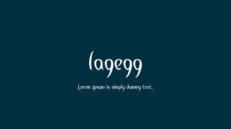 lagegg Font