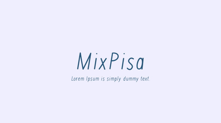 MixPisa Font