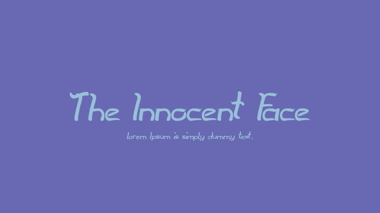 The Innocent Face Font