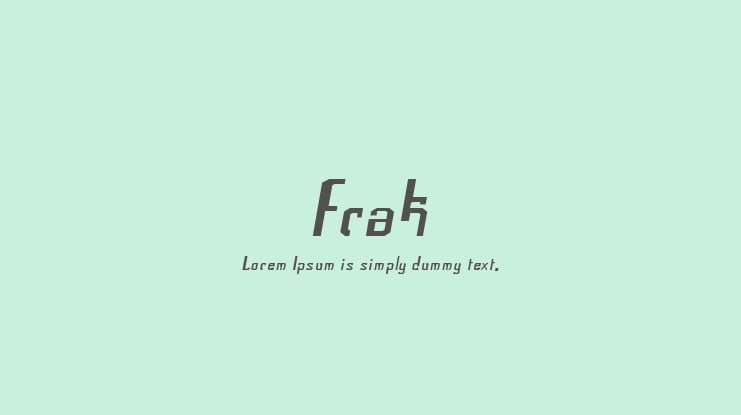 Frak Font