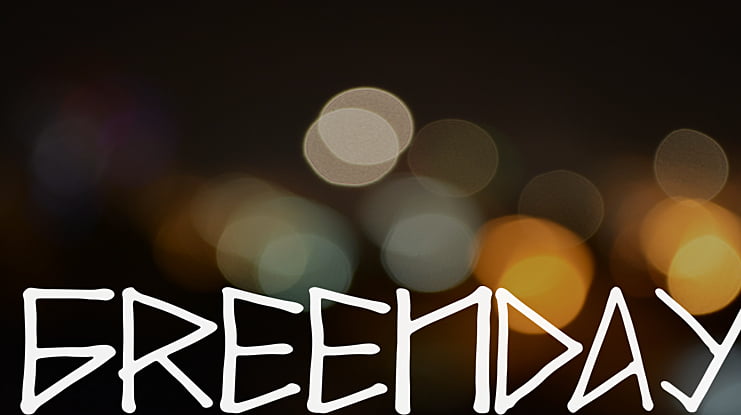 GREENDAY Font