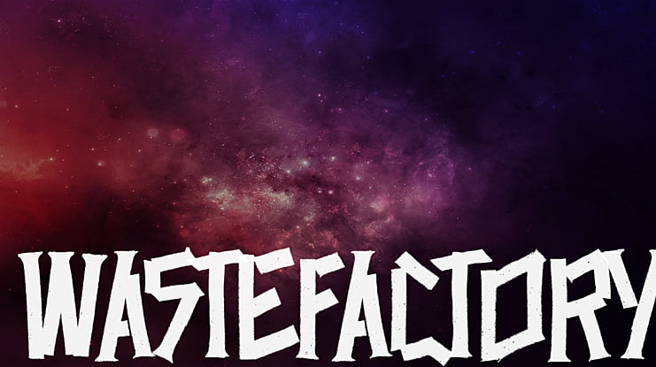 WasteFactory Font