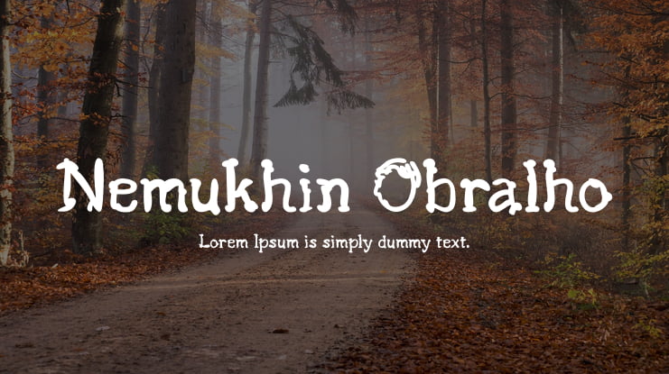 Nemukhin Obralho Font