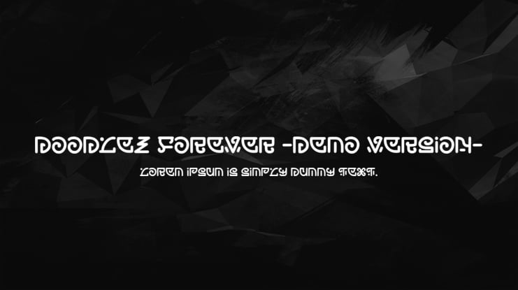 doodlez forever -demo version- Font