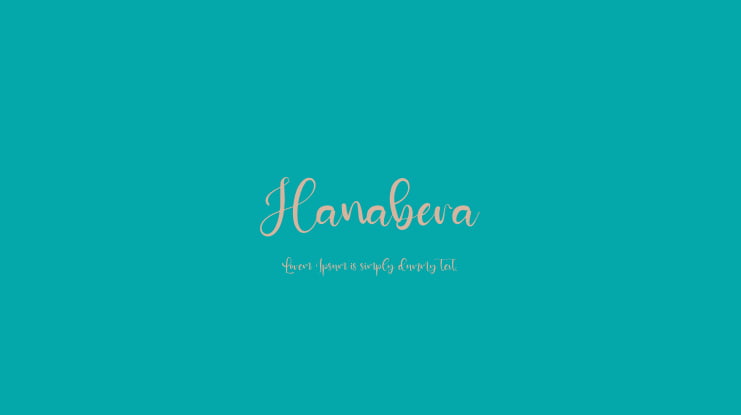 Hanabera Font