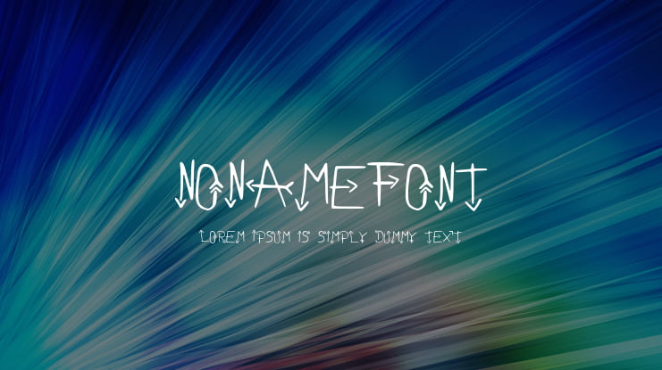 NoNameFont Font