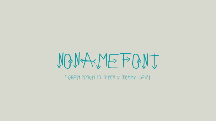 NoNameFont Font