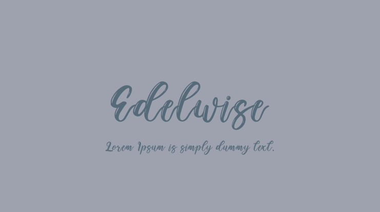 Edelwise Font