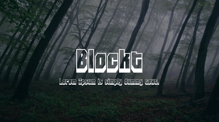 Blockt Font