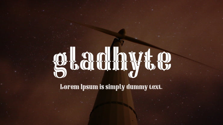 gladhyte Font