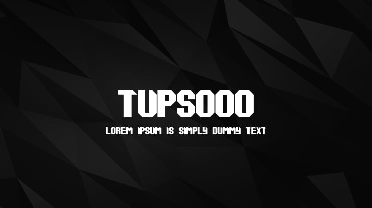 tups000 Font