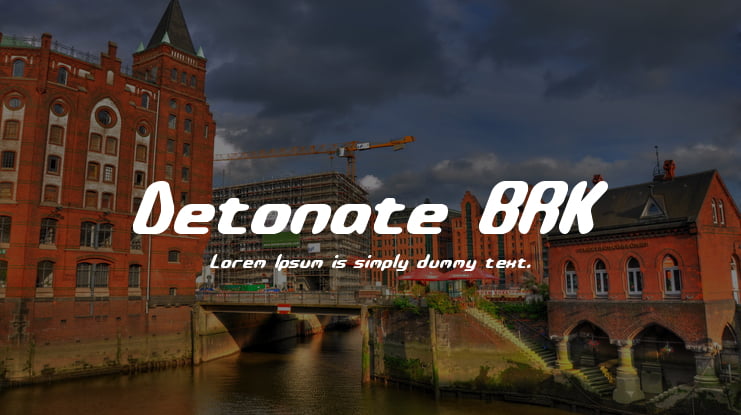 Detonate BRK Font