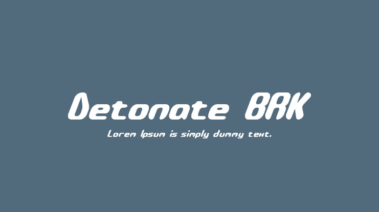 Detonate BRK Font