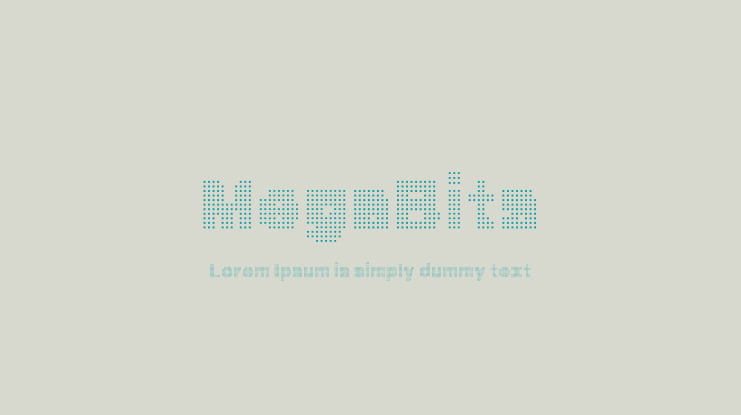 MegaBits Font