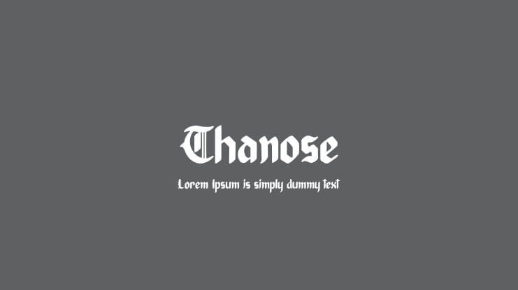 Thanose Font