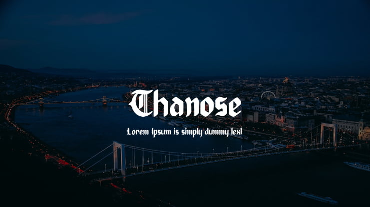 Thanose Font