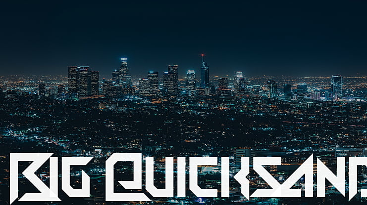 Big Quicksand Font