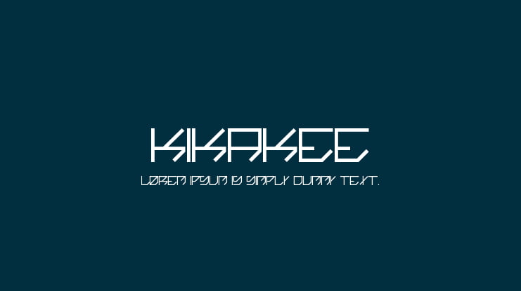 Kikakee Font