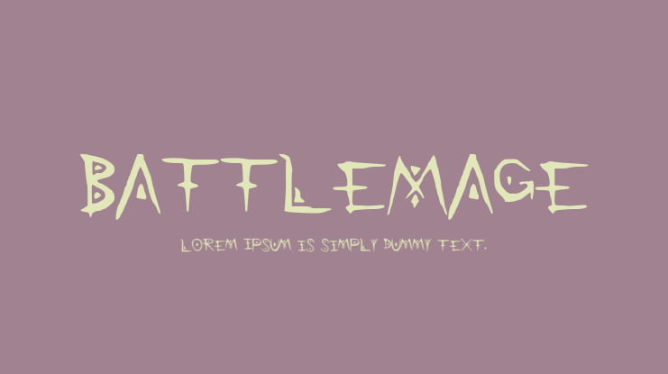 BattleMage Font