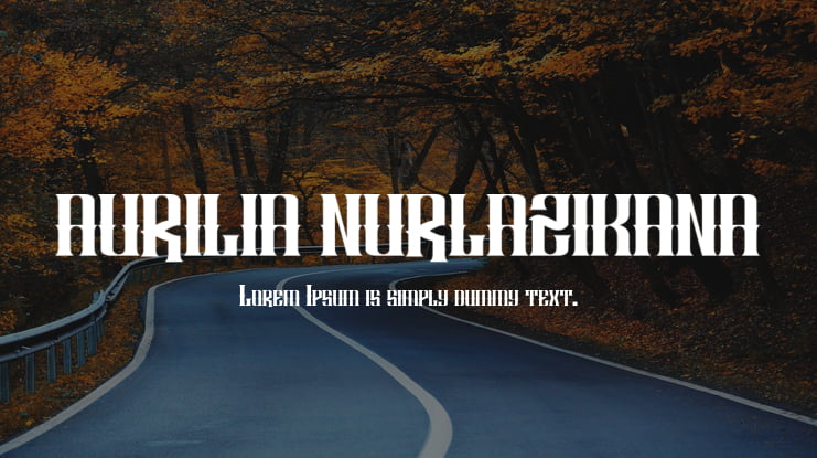 AURILIA NURLAZIKANA Font