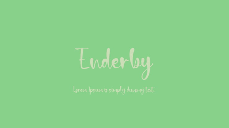 Enderby Font