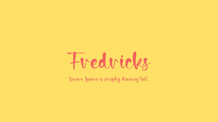 Fredricks Font