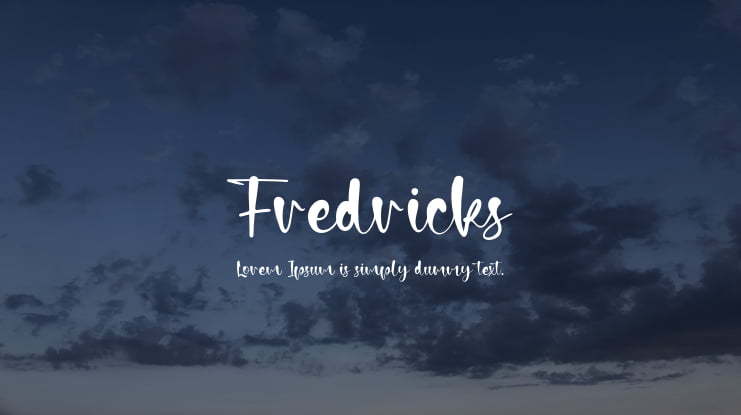 Fredricks Font