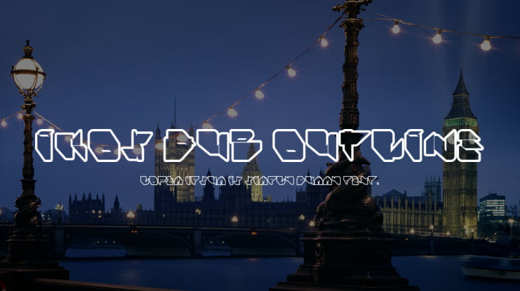 Ikos Dub Outline Font Family