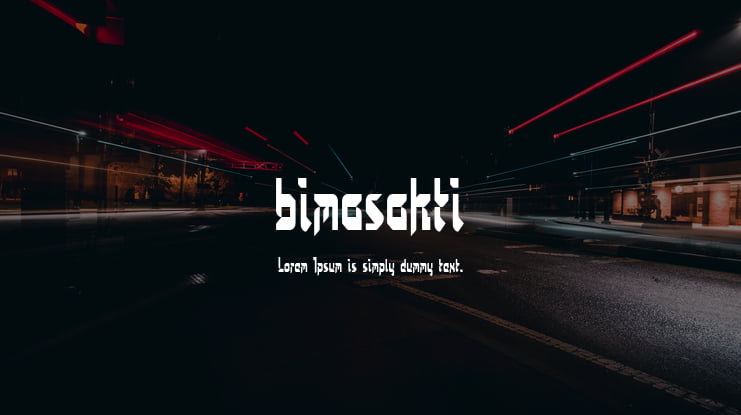 bimasakti Font