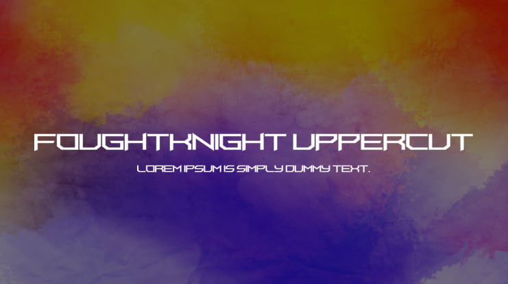 FoughtKnight UpperCut Font