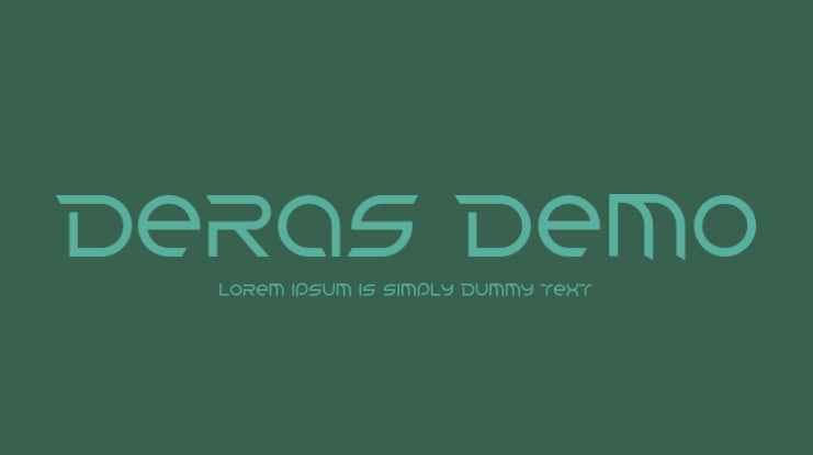 Deras Demo Font Family