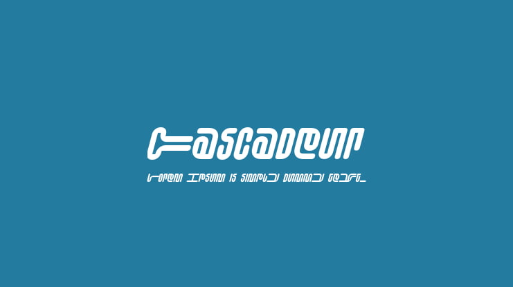 Cascadeur Font