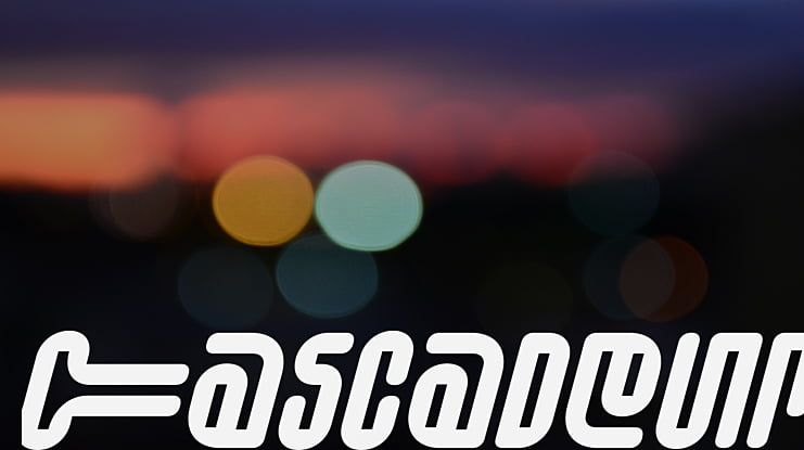 Cascadeur Font