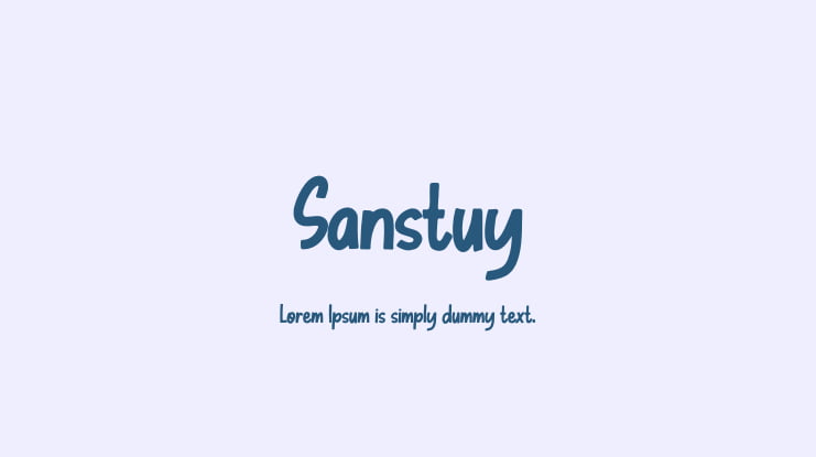 Sanstuy Font