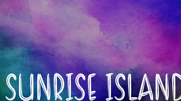 SUNRISE ISLAND Font