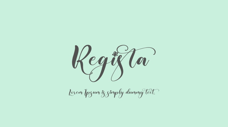 Regista Font