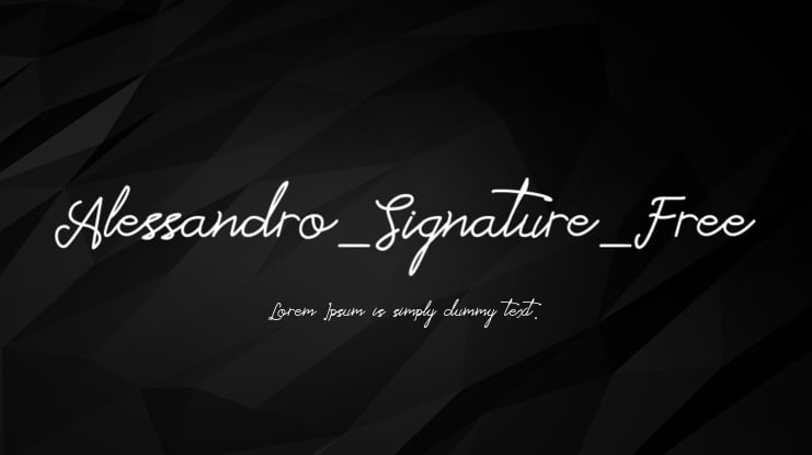 Alessandro_Signature_Free Font Family