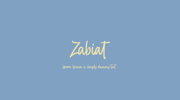 Zabiat Font