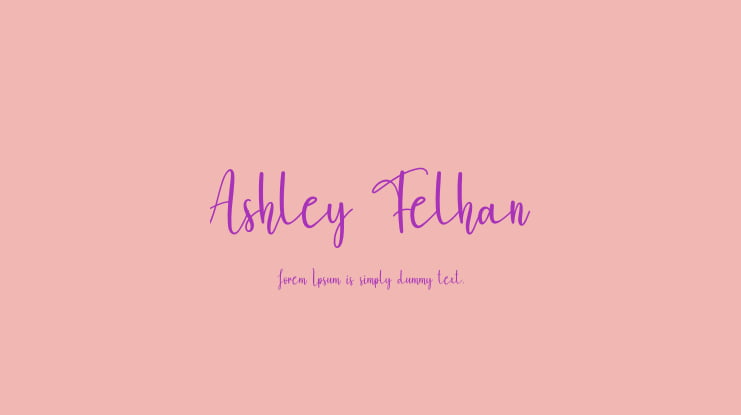 Ashley Felhan Font