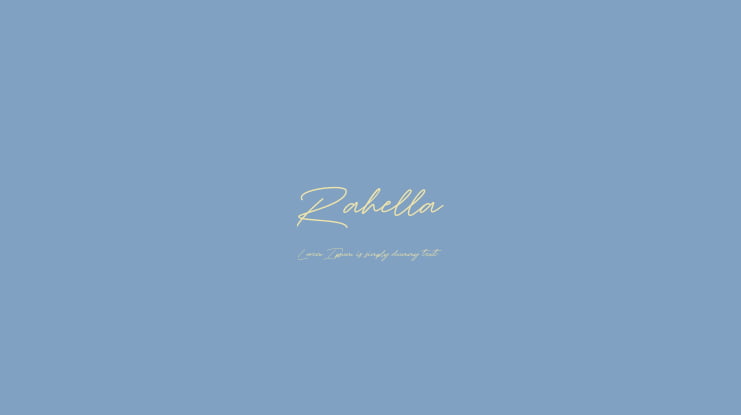 Rahella Font