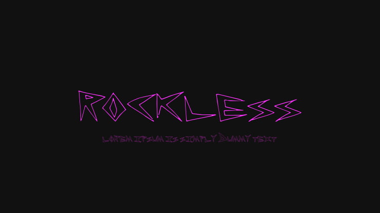 RockLess Font