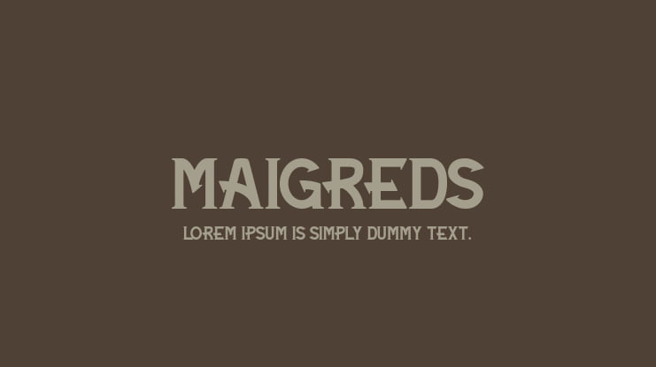 Maigreds Font