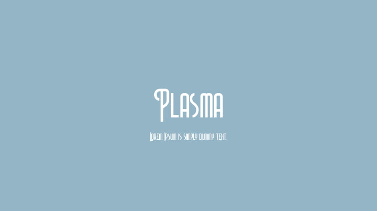 Plasma Font : Download Free for Desktop & Webfont