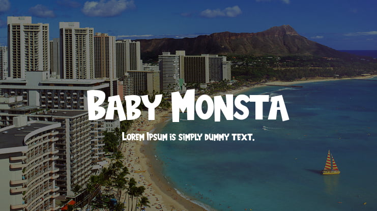 Baby Monsta Font Family : Download Free for Desktop & Webfont
