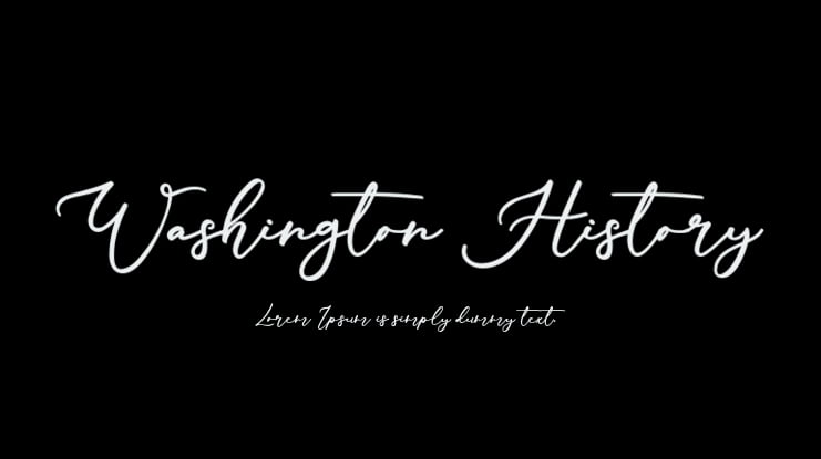 Washington History Font