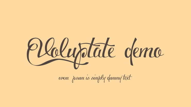 Voluptate_demo Font